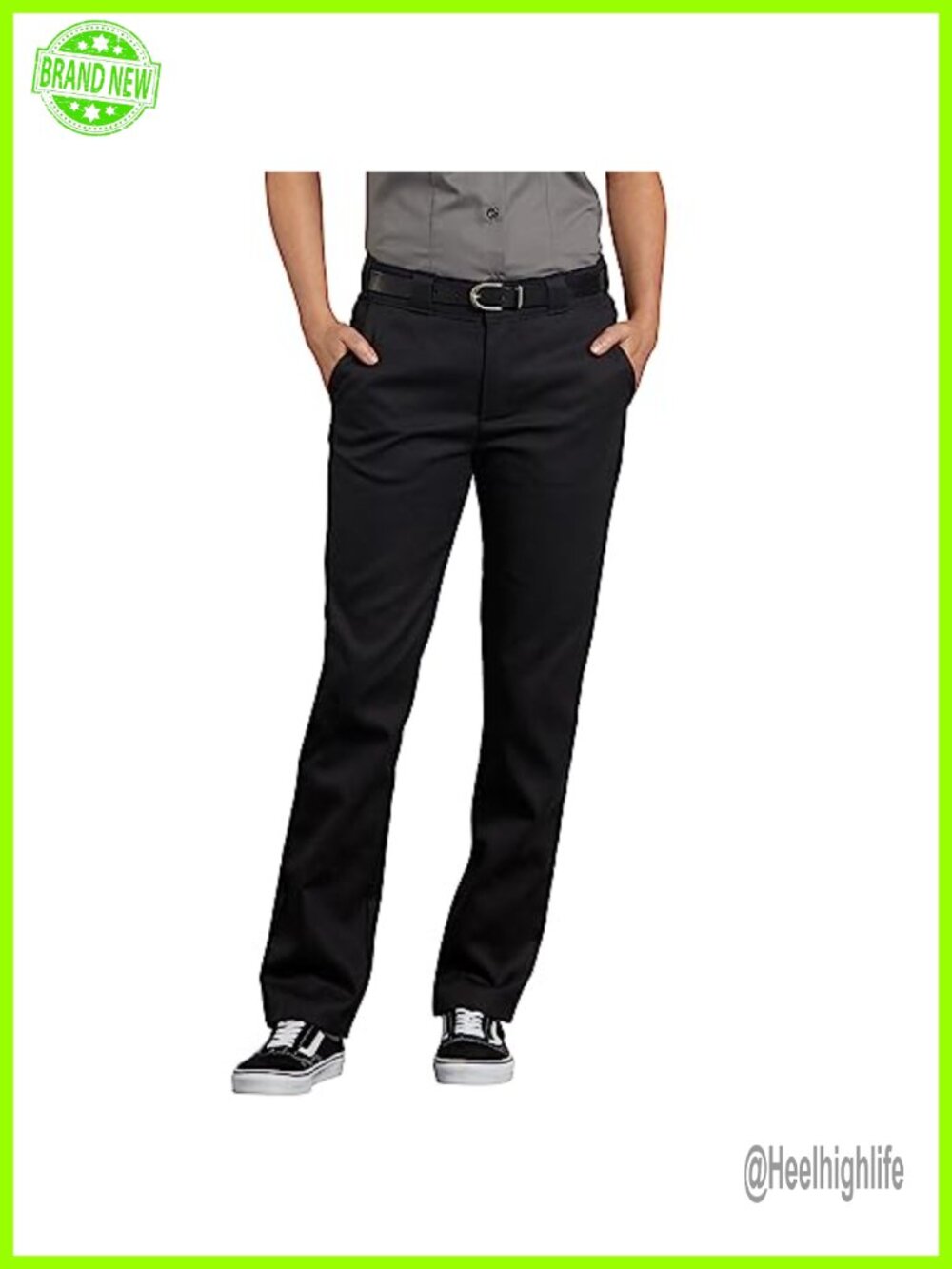 Women's Slim Fit Work Pants with Flex Fabric